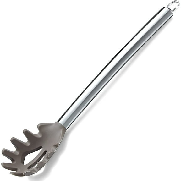 MKEUDQ-Spaghetti Spoon Non-stick Silicone Pasta Server, Spaghetti Server For Cooking, Pasta Fork, Noddle Fork, Dishwasher Safe, Easy to Clean