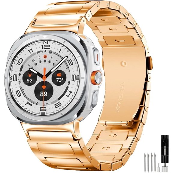 MKEUDQ-Stainless Steel Watch Band Quick Release Replacement Metal Bands Smart Watch Strap 18mm 20mm 22mm for Men Women