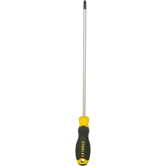 MKEUDQ-Stanley Stmt60813-8 Cushion Grip Screwdriver Phillips -Ph2X250Mm (Yellow And Black)