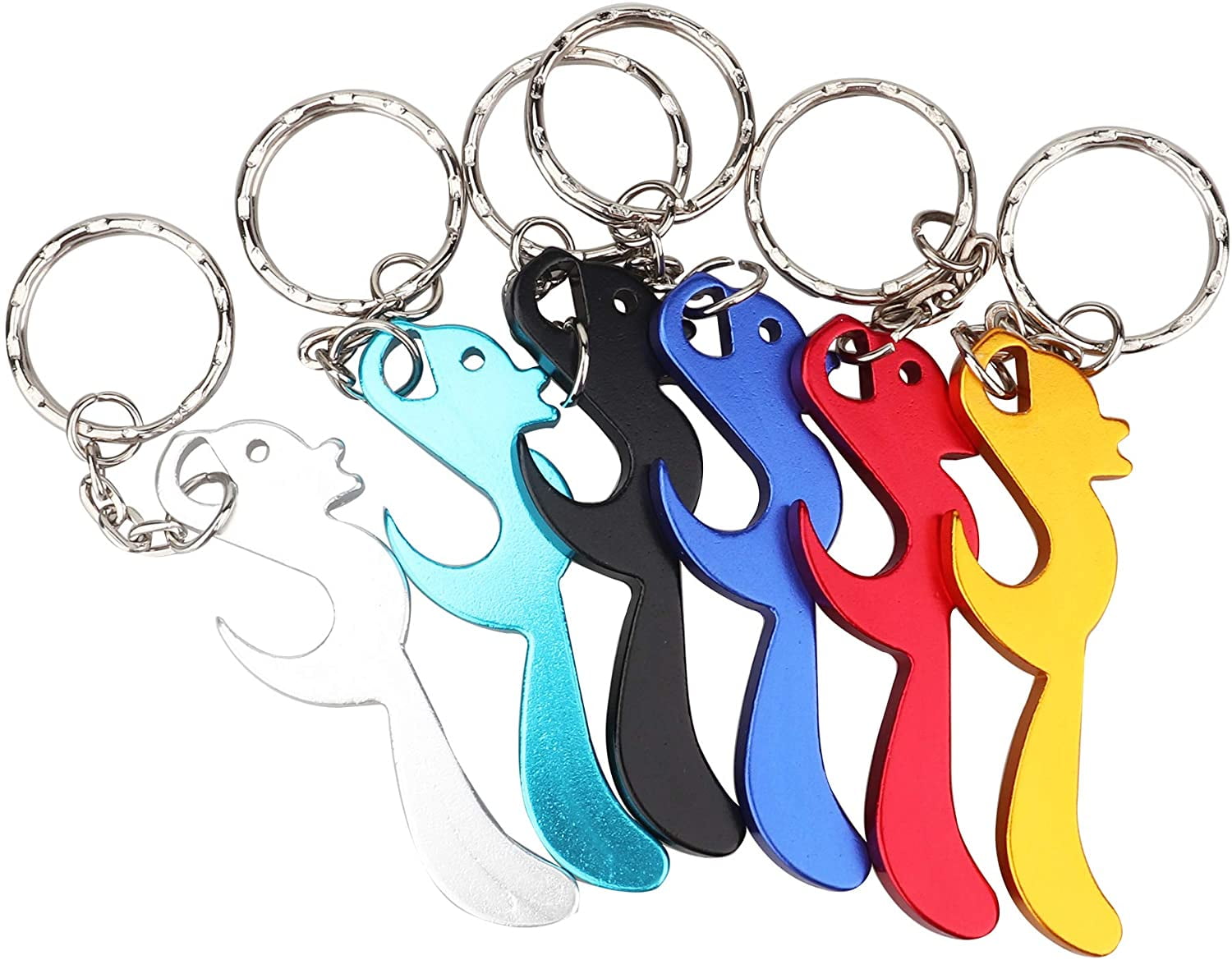 MKEUDQ-Swatom Squirrel Keychain Bottle Opener Beer Opener Tool Key Tag Chain Ring Accessories (Squirrel, 6)