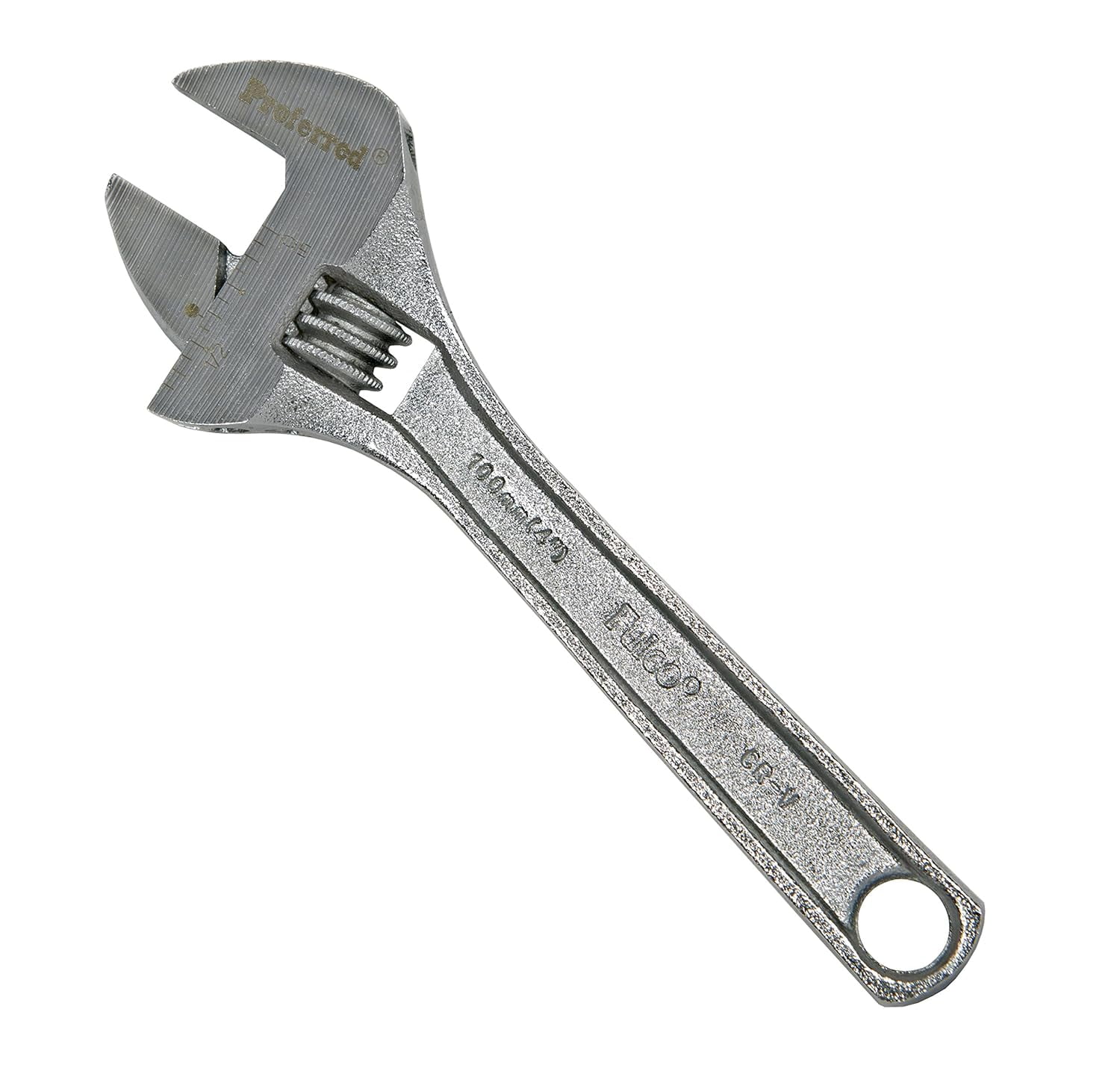 MKEUDQ-T05011 Standard Adjustable Wrench, Chrome Finish, 4"