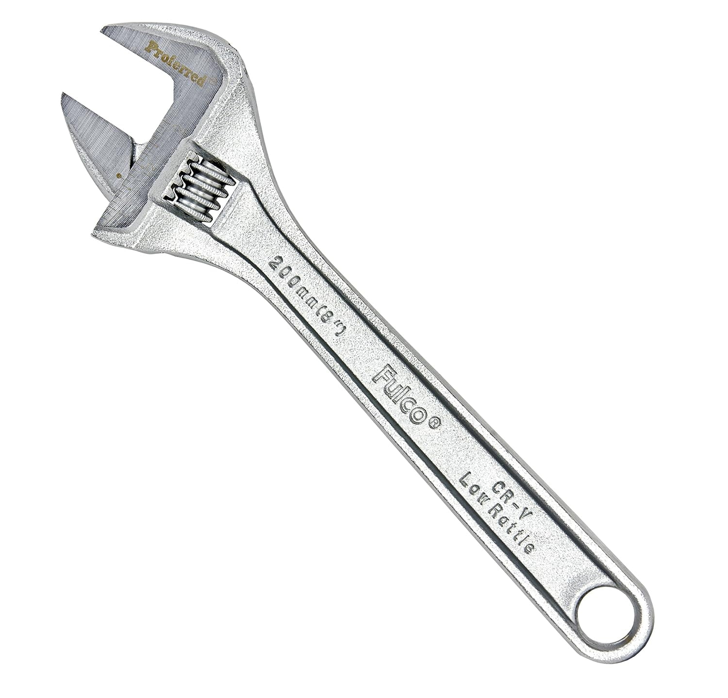 MKEUDQ-T05053 Standard Adjustable Wrench, Chrome Finish, 8"