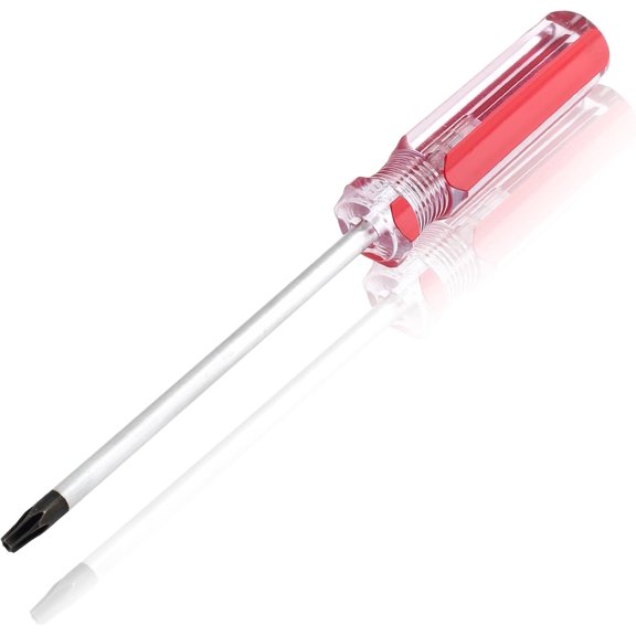 MKEUDQ-T15 Torx Security Screwdriver with Magnetic Tip Plastic Grip, Torx Screwdriver for Computer Repairing, Home Appliances(Red, 178mm/ 7")