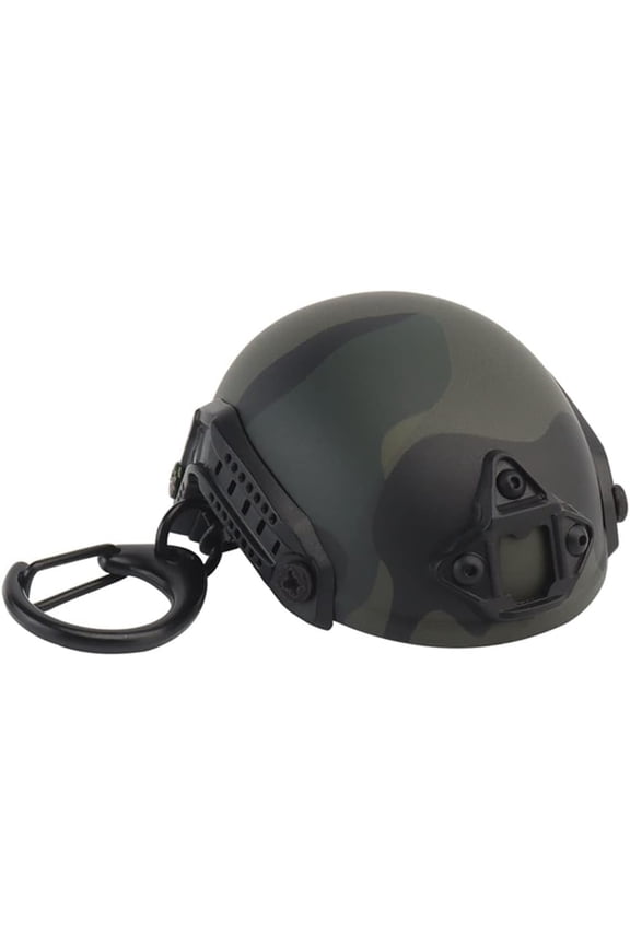 -Tactical Fast Helmet Model Keychain Key Ring Mini Portable Bottle Opener Keychain Backpack Charm Military Fan Gift