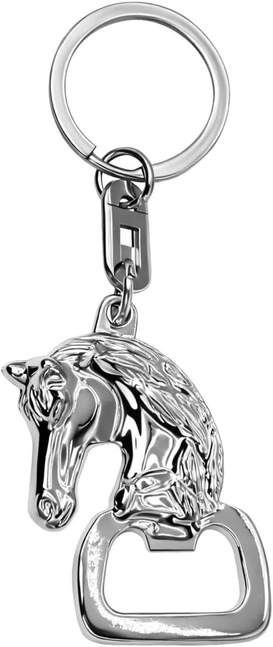 MKEUDQ-Western Keychain Bottle Opener Cowboy Horse Bottle Opener Keychain Tool Vintage Key Ring for Western Accessories