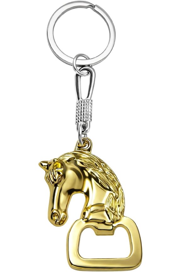 -Western Keychain Bottle Opener Cowboy Longhorn Bottle Opener Keychain Tool Vintage Key Ring for Western Accessories