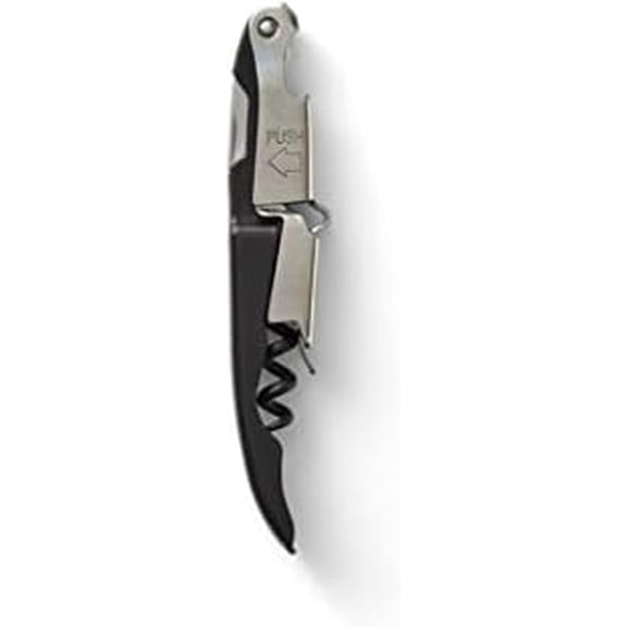 MKEUDQ-Zippity 2-Step Waiter's Corkscrew, Black, Pocket Size