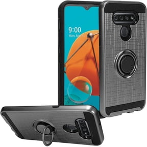 MKEUDQ-for LG K51, LG Reflect (LM-K500) - Hybrid Phone Case w/Ring Stand - RS2 Gray