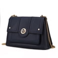 thumbnail image 1 of MKF Collection Aiden Vegan Leather Women's Shoulder Bag, Sleek Crossbody Purse Handbag by Mia K - Navy, 1 of 11