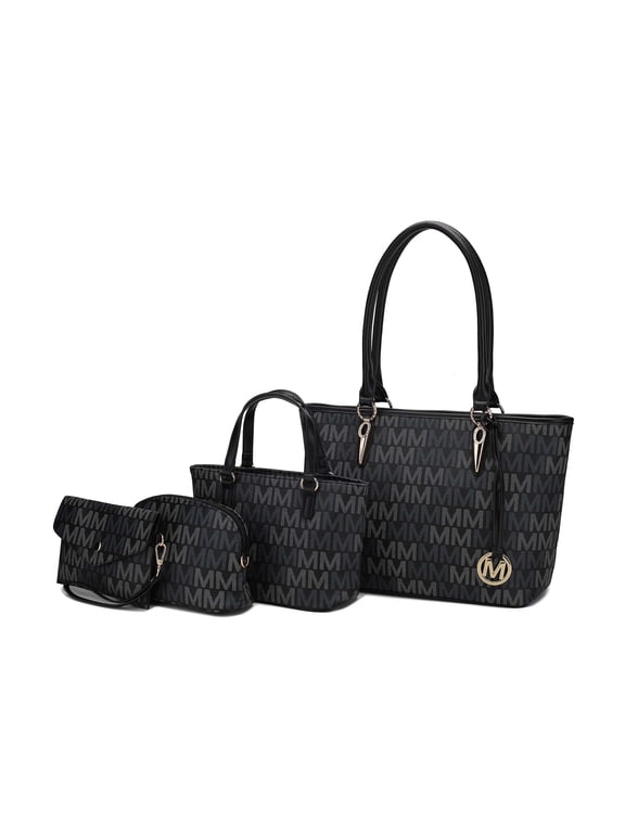 Alexy Women's Tote Bag, Small Tote Bag, Pouch Purse & Wristlet Wallet Bag 4 pcs Handbag set by Mia K
