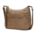thumbnail image 1 of MKF Collection Alia Women Shoulder Bag Vegan Leather Handbag Crossbody Bag by Mia K - Taupe Beige, 1 of 8