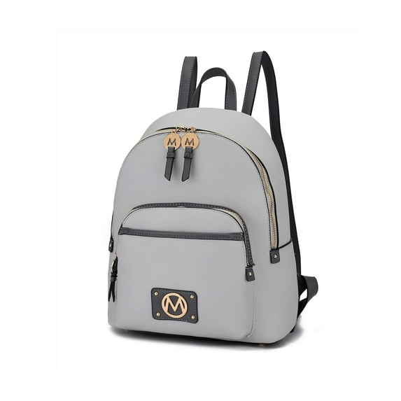 MKF Collection Alice Women's Backpack Purse Fashion, Bag Casual Travel by Mia k. -Light Grey