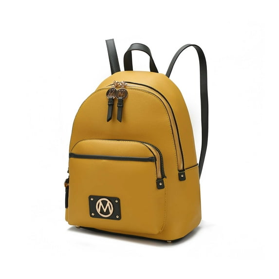 MKF Collection Alice Women's Backpack Purse Fashion, Bag Casual Travel by Mia k. -Mustard