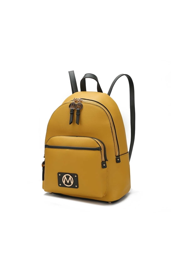 Alice Women's Backpack Purse Fashion, Bag Casual Travel by Mia k. -Mustard
