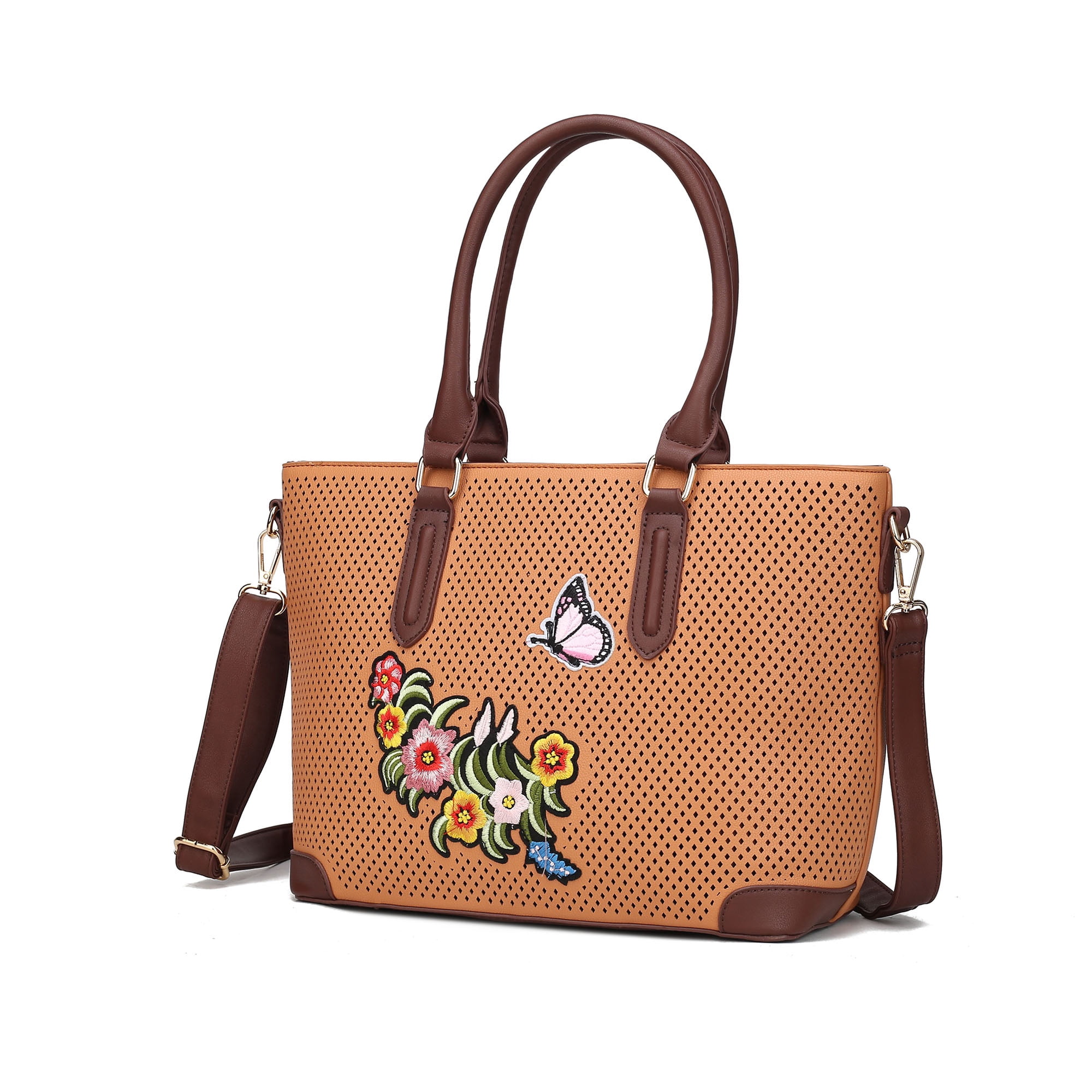 MKF Collection Leah Tote Bag For Women - Vegan Leather Large Top Handle Handbag