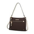 thumbnail image 1 of MKF Collection Aliyah shoulder women’s bag vegan leather versatile design, functional everyday use purse by Mia K. - Coffee Beige, 1 of 5