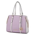 thumbnail image 1 of MKF Collection Amy Vegan Leather Women's Tote Bag, Stylish Hobo Purse Handbag by Mia K - Lilac, 1 of 10