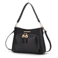 thumbnail image 1 of MKF Collection Anayra Vegan Leather Women's Hobo Bag, Elegant Crossbody Purse Handbag by Mia K - Black, 1 of 10