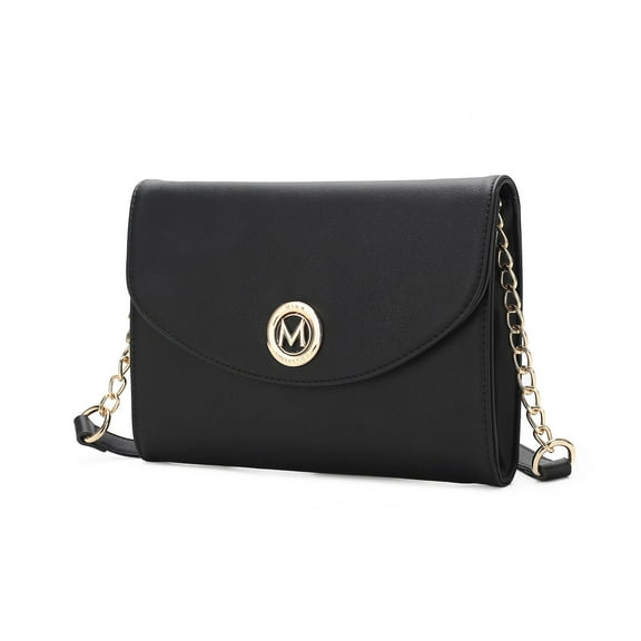MKF Collection Andra Crossbody Women’s Bag Stylish Vegan Leather Handbag Purse by Mia K - Black