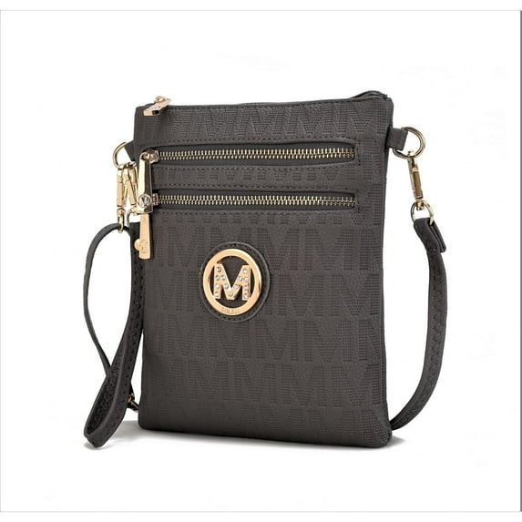 MKF Collection Andrea Milan M Signature Crossbody Handbag by Mia K