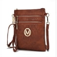 thumbnail image 1 of MKF Collection Andrea Women's Crossbody Bag, Chic Crossover Purse Handbag by Mia K - Camel, 1 of 9