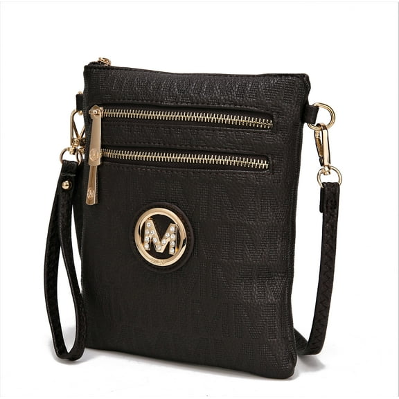 MKF Collection Andrea Women's Crossbody Bag, Chic Crossover Purse Handbag by Mia K - Chocolate
