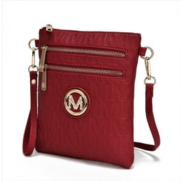 MKF Collection Kiltienne Women s Crossbody Bag Vegan Leather Shoulder Bag Handbag by Mia K. Wine
