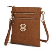 MKF Collection Andrea Women's Crossbody Bag, Chic Crossover Purse Handbag by Mia K - Tan