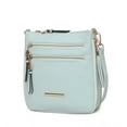thumbnail image 1 of MKF Collection Angelina Crossbody Shoulder Women's Handbag Purse Vegan Leather, Versatile Bag Multi Pockets by Mia K- Light Blue, 1 of 7