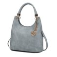 thumbnail image 1 of MKF Collection April Women's Hobo Bag, Fashionable Shoulder Purse Handbag by Mia K - Denim, 1 of 10