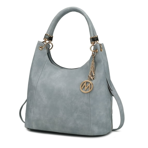 MKF Collection April Women's Hobo Bag, Fashionable Shoulder Purse Handbag by Mia K - Denim