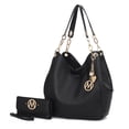 thumbnail image 1 of MKF Collection Ashley Women's Hobo Bag with Wristlet Wallet, Vegan Leather Shoulder Bag Handbag Purse Set by Mia K, 1 of 7