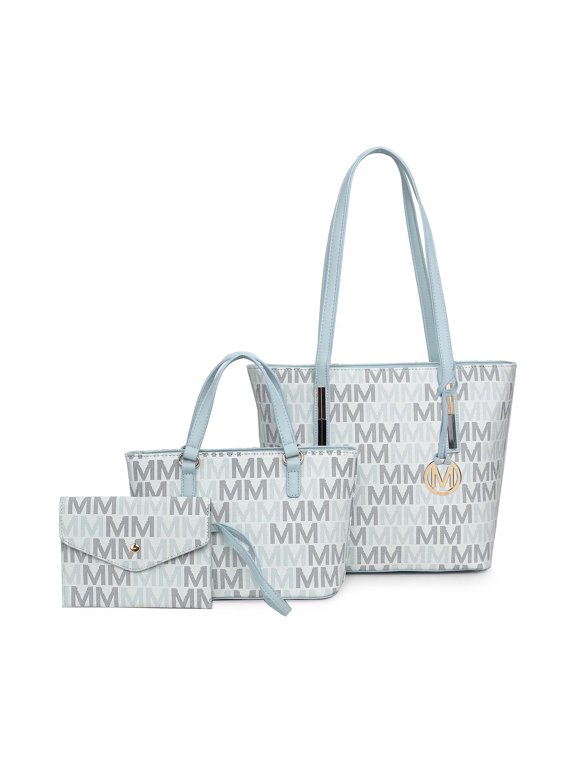 Aylet Tote Bag with Mini Handbag and Wristlet Pouch 3 Pieces Set by Mia K