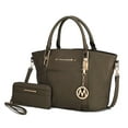 thumbnail image 1 of MKF Collection Azrael Women Tote Bag With Wallet, Vegan Leather Large Handbag Shoulder Bag Purse by Mia K - Olive Green, 1 of 10
