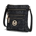 thumbnail image 1 of MKF Collection Beatrice Women's M Signature Multi Compartments Crossbody by Mia K- Black, 1 of 6