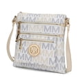 thumbnail image 1 of MKF Collection Beatrice Women's M Signature Multi Compartments Crossbody by Mia K - White, 1 of 6