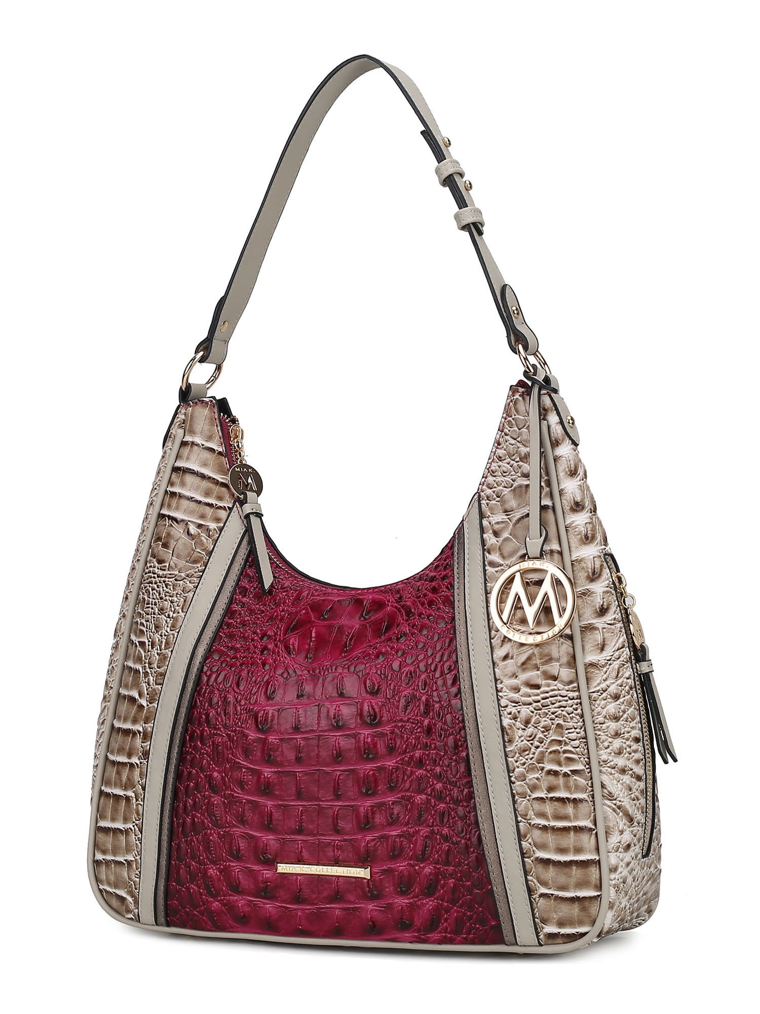 MKF Collection Becket Faux Crocodile-Embossed Vegan Leather Women's  Shoulder Bag by Mia K. 