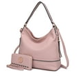 thumbnail image 1 of MKF Collection Blake Vegan Leather Women's Shoulder Bag & Wristlet Wallet 2 pcs, Classy Hobo Purse Handbag by Mia K - Blush, 1 of 11