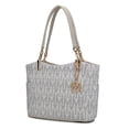 thumbnail image 1 of MKF Collection Braylee M Signature Women's Tote Bag, Functional Purse Handbag by Mia K - White, 1 of 8