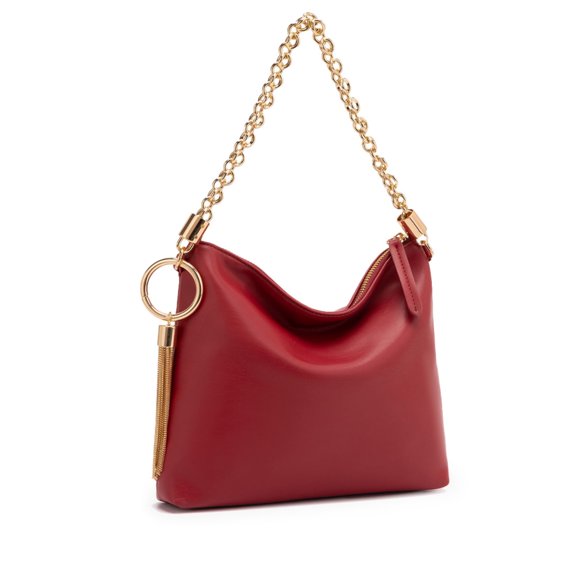 MKF Collection Brigitte Women's Shoulder Bag – Versatile Vegan Leather Handbag, Stylish and Functional Purse for Everyday Use by Mia K - Wine