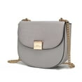 thumbnail image 1 of MKF Collection Brooklyn Women's Shoulder Bag, Crocodile Embossed Vegan Leather by Mia K. - Gray, 1 of 7