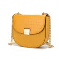 thumbnail image 1 of MKF Collection Brooklyn Women's Shoulder Bag, Crocodile Embossed Vegan Leather by Mia K. - Yellow, 1 of 7