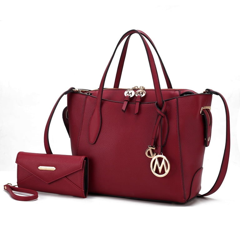 MKF Collection Bruna Vegan Leather Women's Tote Bag Wristlet