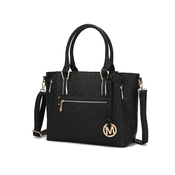 MKF Collection Cairo M Signature Women's Satchel Handbag by Mia K. - Black