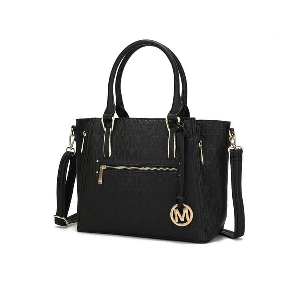 MKF Collection Cairo M Signature Women's Satchel Handbag by Mia K. - Black