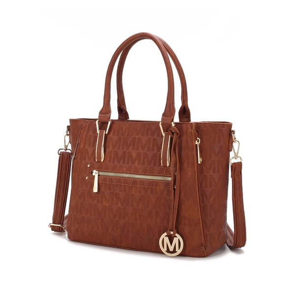 MKF Collection Cairo M Signature Women's Satchel Handbag by Mia K. - Camel