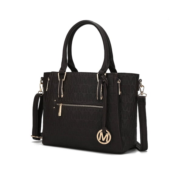 MKF Collection Cairo M Signature Women's Satchel Handbag by Mia K. - Chocolate