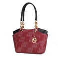 thumbnail image 1 of MKF Collection Cameron Women's Tote Handbag M Signature Double Handle by Mia K - Burgundy Red, 1 of 8