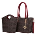 thumbnail image 1 of MKF Collection Casey M Signature Women Tote Bag & Crossbody Bag 2-Piece Set Handbag Purse by Mia K - Red, 1 of 11
