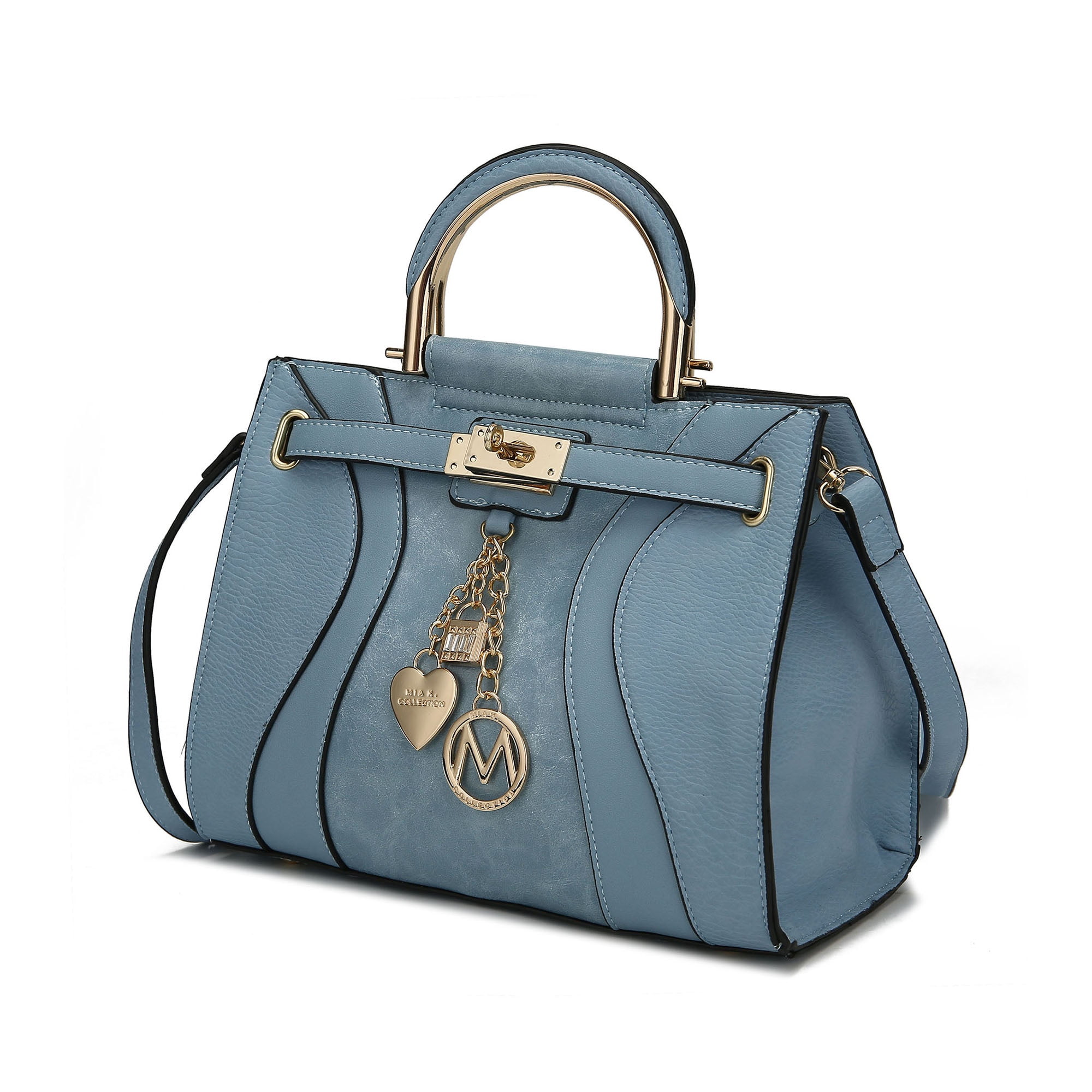 MKF Collection Cassia Women’s Satchel Bag Vegan Leather Crossbody Bag Handbag Purse by Mia K